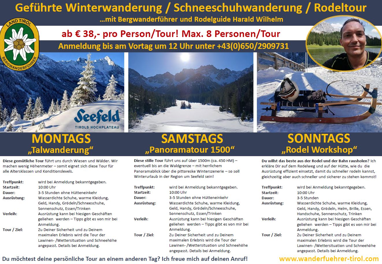 Wanderprogramm Winter